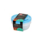 Bora BO551 3'lü Set 1000 ml Yuvarlak Saklama Kabı