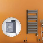 Bora Bora Elektrikli Havlupan 500X1200 Antrasit Ktx3 600 Watt Spiral Kablolu
