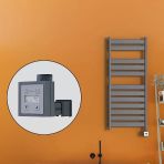 Bora Bora Elektrikli Havlupan 500X1200 Antrasit Ktx3 600 Watt