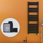 Bora Bora Elektrikli Havlupan 500X1600 Mat Siyah Ktx3 1000 W