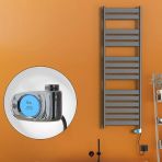 Bora Bora Elektrikli Havlupan 900 Watt 500X1600 Antrasit (Musa Termostat)