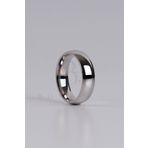 Bora Değerli Madenler Gümüş 5mm Bombeli Klasik Alyans , Nişan Yüzüğü , Gümüş Alyans , 925 Ayar Gümüş Alyans