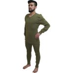 Bora Nano Asker Uzun Kol Takım Örgü Içlik - Kışlık Içlik - Fitilli - Standart - Yeşil