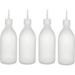 Bora Plastik 1 Litre Fişek Sosluk Sos Şişesi - BO2131 -4'lü Set