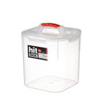 Bora Plastik 9 Litre Köşeli Erzak Kavanozu Saklama Kabı Kilitli Kapak Hit Box No:2 - Bo083