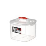Bora Plastik Hit Box Köşeli Erzak Kavanozu 6.5 Litre Kilitli Kapak Bo082
