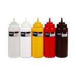 Bora Plastik Professional Ketçap & Mayonez Şişe - Kırmızı 950 Ml.