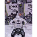 Boratila Toys 15 cm / 2.4 Ghz Şarjlı Uzaktan Kumandalı Full Fonksiyon Sesli Savaşçı Robot Oyuncak - Beyaz
