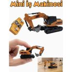 Boratila Toys 2.4ghz 1:64 Uzaktan Kumandalı Metal Başlıklı ve Gövdeli Full Fonksiyon Şarjlı Minik Kepçe - Turuncu