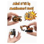 Boratila Toys 2.4Ghz Full Fonksiyon Şarjlı Uzaktan Kumandalı Metal Alaşımlı Kepçe Kamyon Forklift 3'lü Set