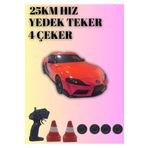 Boratila Toys 25KM Hız Yapan 2.4Ghz Toyota Supra Görünümlü Şarjlı Uzaktan Kumandalı Drift Araba
