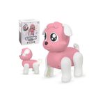 Boratila Toys Pilli Işıklı Müzikli Yürüyen Tatlı Köpek PEMBE
