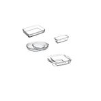 Borcam Fırın Tepsisi - 6 Lı Borcam Set 088oa 091oa 092oa 061oa