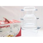 Borcam Kapaklı Yuvarlak Tencere Seti 3'lü Set 159021 - Renkli