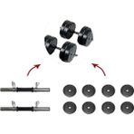 Borçin Borçinspor 22 kg Dambıl Seti - Siyah