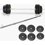 Borçin Halter Ağırlık Seti 40 kg Kısa Barsız Set