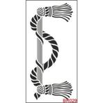 Border Desen Stencil Şablon (15x30) BR-029
