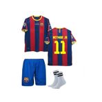 Bordo 2011 Barcelona Neymar Jr. 11 Numara Çocuk Forma Takımı 3'lü Set Çorap Hediyeli ONRR-006 fhdgfysdhfdgsrh0
