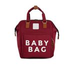 Bordo Baby Bag Baskılı Cepli Anne Bebek Bakım Sırt Çantası M000005163