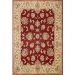 Bordo Çiçekli Modern Geometrik Etnik Eskitme Desenli Boho Makinada Yıkanabilir Hafif Hav Toz Vermez Leke Tutmaz Kaymaz Taban Dijital Makine Baskı Halı Oturma Odası Salon Yolluk Koridor Mutfak Halısı