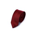 Bordo Düz Klasik Micro Kravat | STD