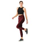 Bordo Fitilli Kadife Tayt, Bordo, XL, UMJ8683328009669