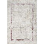 Bordo Geometrik Pamuk Makinada Yıkanabilir Kaymaz Taban Dijital Makine Baskı Salon Halı-I-Gm_Legro-11550M-300x400