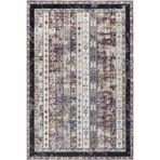Bordo Geometrik Pamuk Makinada Yıkanabilir Kaymaz Taban Dijital Makine Baskı Salon Halı-I-Gm_Risus-11323ML-120x450