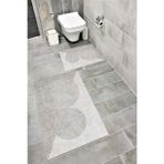 Bordo Halı Su Emici Yumuşak Kaymaz Taban Sünger Dolgulu Yıkanabilir Dekoratif Banyo Paspası-1015