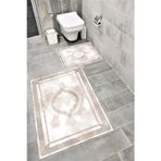 Bordo Halı Su Emici Yumuşak Kaymaz Taban Sünger Dolgulu Yıkanabilir Dekoratif Banyo Paspası 1065