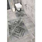 Bordo Halı Su Emici Yumuşak Kaymaz Taban Sünger Dolgulu Yıkanabilir Dekoratif Banyo Paspası Takımı EHL05