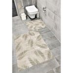 Bordo Halı Su Emici Yumuşak Kaymaz Taban Sünger Dolgulu Yıkanabilir Dekoratif Banyo Paspası Takımı MULTİ
