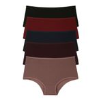 Bordo Kadın Külot 5'li Paket Yüksek Bel XL - 93001R07XL