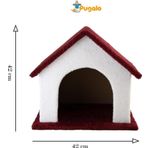 Bordo Kedi Yuvası Pugalo Catnipli Küçük Kedi Evi