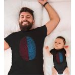 Bordo Mavi Parmak Izi Baba Oğul Kız Tek Ürün Fiyatıdır Kombin Yapmak Için En Az 2 Adet Sepete Ekle - XL - Siyah