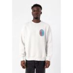 Bordo Mavi Parmak İzi Beyaz Erkek 2İp Sweatshirt