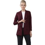 Bordo Renk Düğmeli Kadın Ceketi (BORDO, 36 BEDEN)