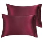 BORDO RENK İKİLİ PAMUK SATEN YASTIK KILIFI