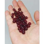 Bordo Renkli Cam Boncuk 8mm/50adet (51678)