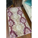 Bordo Renkli Kaymaz Taban Yıkanabilir Halı 120 X 400