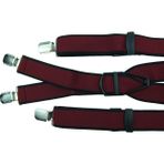 Bordo Renkli Pantolon Askısı 4 Metal Klipsli