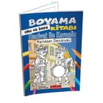 Bordo Ressam Hacivat Ile Karagöz Ramazan Davucusu - Boyama Kitabı Oku Ve Boya