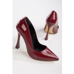Bordo Rugan Kadın Stiletto