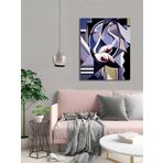 BORDO SANAT 50x60cm Flamingo Dekoratif Duvar Kanvas Tablo