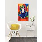 BORDO SANAT 50x80cm Kedi Dekoratif Duvar Kanvas Tablo