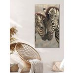 BORDO SANAT 50x90cm Zebra Dekoratif Duvar Kanvas Tablo