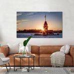 Bordo Sanat BRD-SNT-M-0250 70x40 cm Kızkulesi Dekoratif Duvar Kanvas Tablo