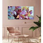 Bordo Sanat BRD-SNT-M-0310 80x40 cm Çiçekler Dekoratif Duvar Kanvas Tablo