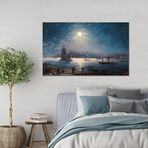 Bordo Sanat BRD-SNT-M-0388 65x40 cm Eski İstanbul Dekoratif Duvar Kanvas Tablo