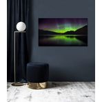 Bordo Sanat BRD-SNT-M-0420 80x40 cm Kuzey Işıkları Dekoratif Duvar Kanvas Tablo